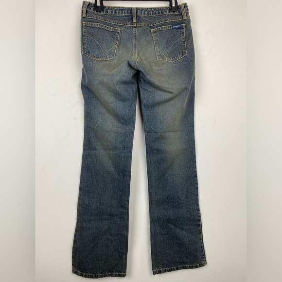 Vintage Blue Tattoo size 29 Women’s Blue Denim Low Rise Bootcut Jeans - Picture 4 of 9